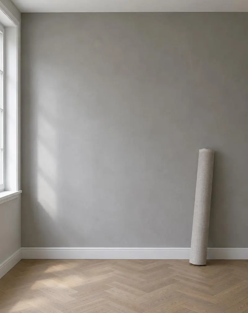Egaal behangklaar gestuukte muur