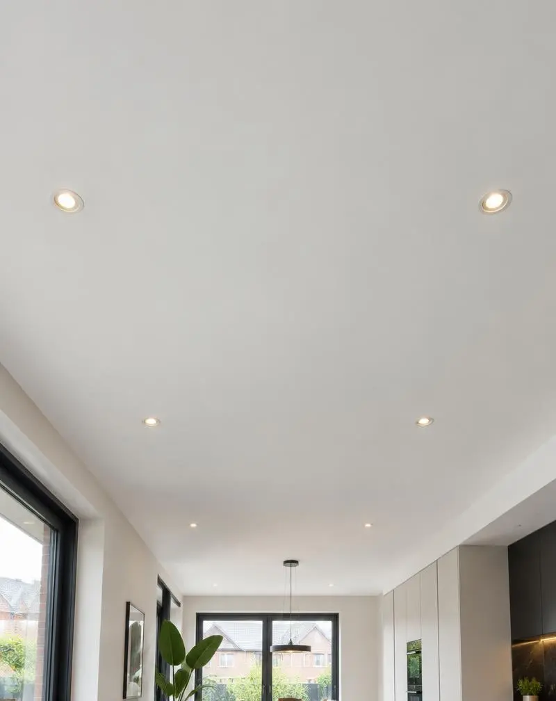 Strak en naadloos gestuukt plafond